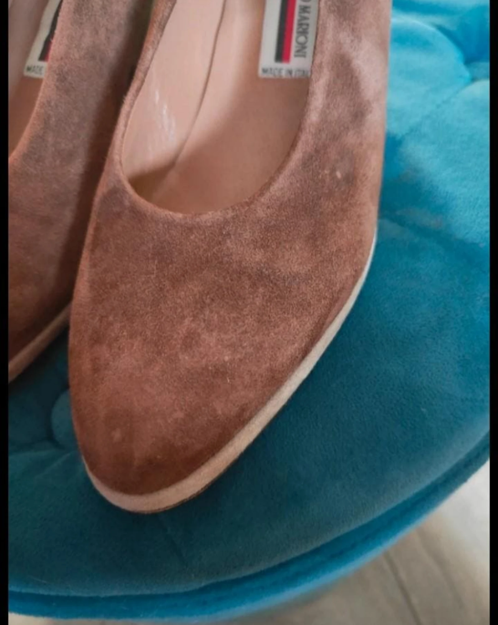 Brown suede women's pumps Maurizio Marioni size 38 – photo 4